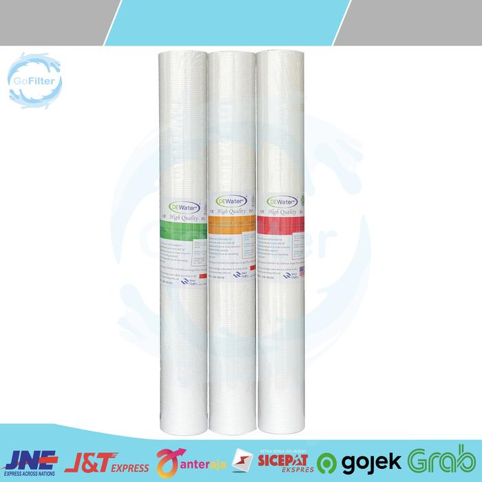 Gambar FILTER DEWATER 20 INCH / SPUN SEDIMEN PP FILTER CARTRIDGE 20” - DW 05 dari Gofilter undefined Tokopedia