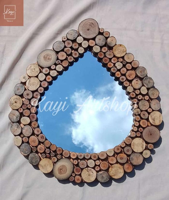 Gambar Cermin Dinding Bentuk | Hiasan Dinding Aesthetic | Home Decor - Air dari Kayi Artshop undefined Tokopedia