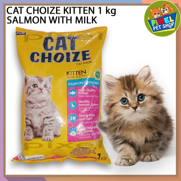 Gambar Cat Choize 1 kg Kitten Dry Food, Makanan Kering Anak Kucing - SALMON dari Pixel Pet shop undefined Tokopedia
