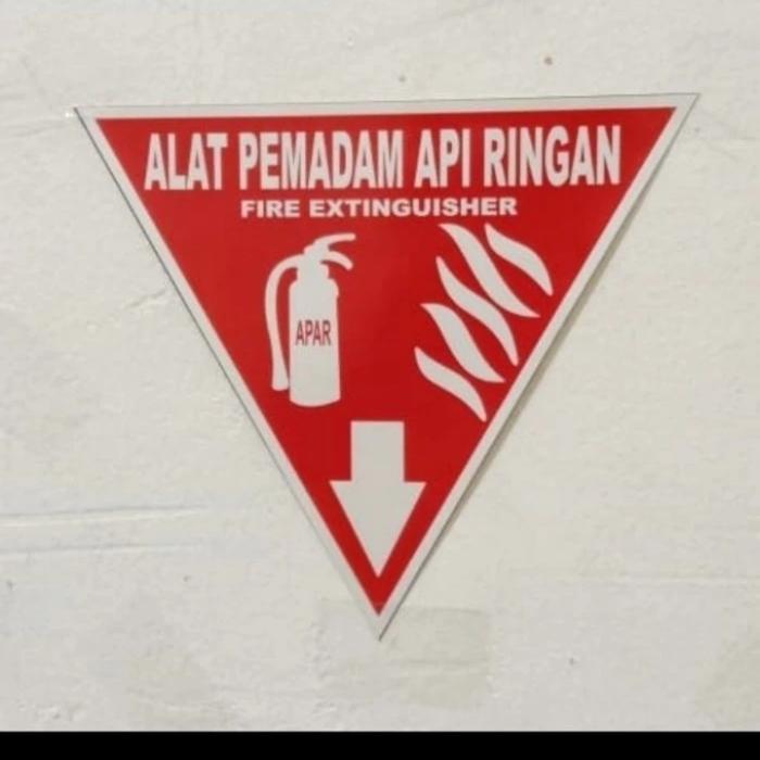 Jual STICKER ALAT PEMADAM API APAR SEGITIGA UKURAN 20 X 20 X 20 CM ...