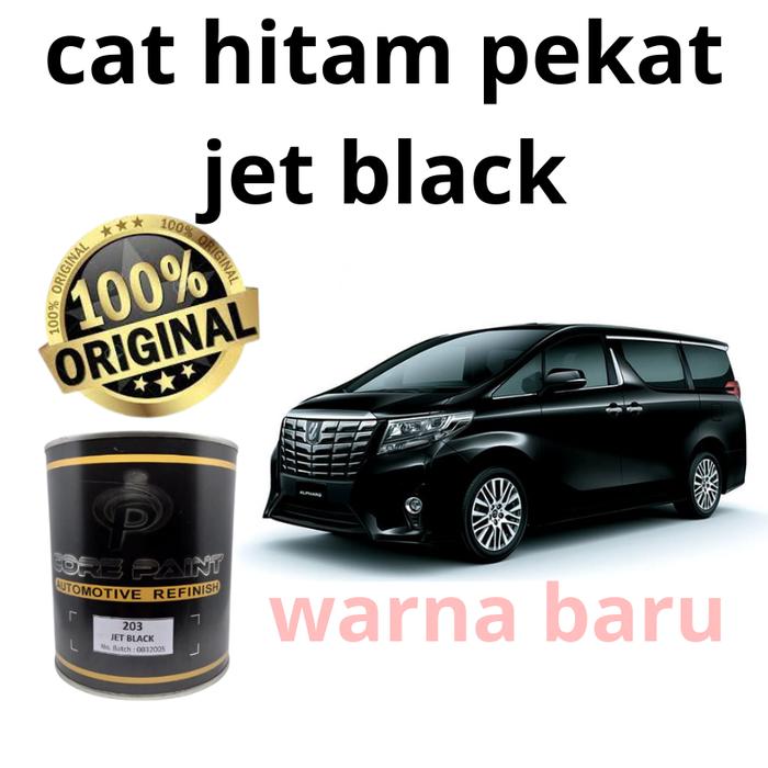 Gambar cat hitam jet black PU/hitam pekat core paint 203 1kg - 1/4 dari WARNA BARU 168 undefined Tokopedia