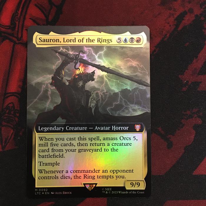 Jual Sauron, Lord of the Rings Borderless FOIL MTG The Lord of the ...