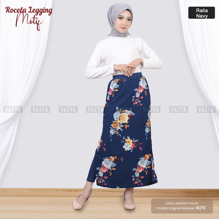 Gambar Rok Celana/Rocela Legging Motif Katalog 2 - Ralia Navy dari VazyaHijab undefined Tokopedia