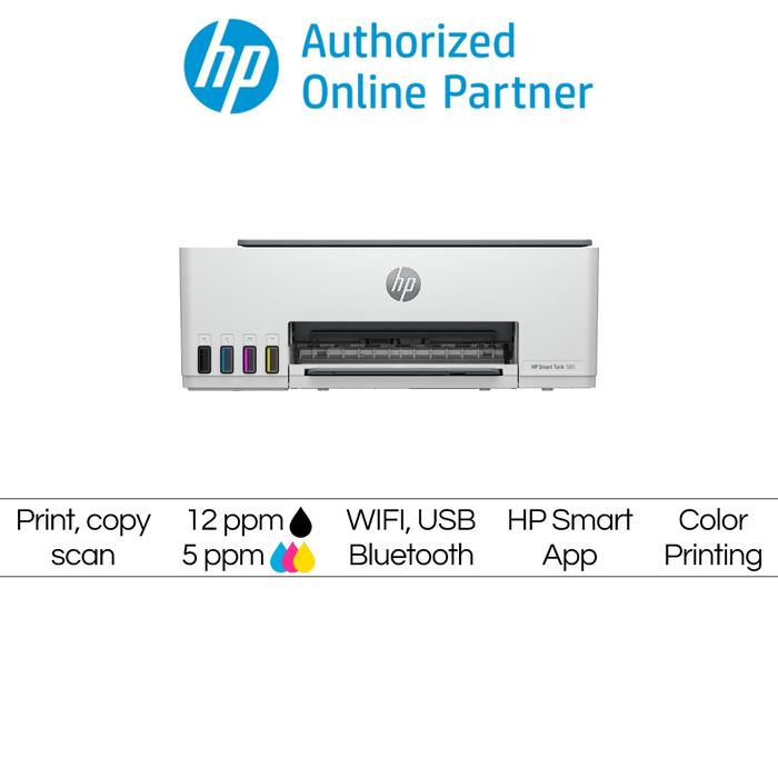 Gambar Printer HP Smart Tank 580 - Print, Scan, Copy & Wireless dari Level99id - HP Authorized undefined Tokopedia