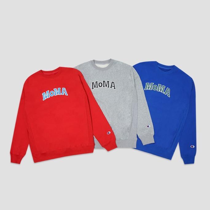 Gambar Ready stok Champion X MoMA Logo Sweatshirt - Blue, L dari YOGIZAS undefined Tokopedia