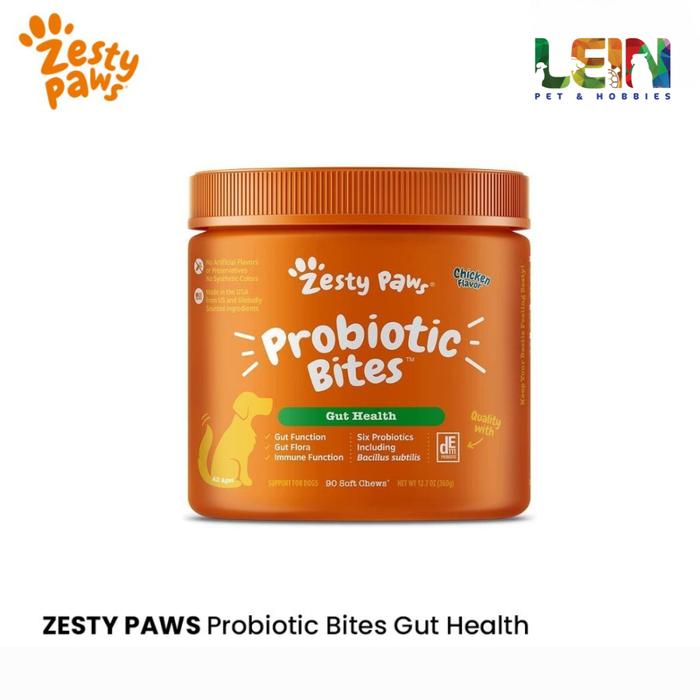 Gambar Zesty Paws Probiotic for Dogs-Digestive Gut Bowel Health Dog Probiotic - Chicken 360g dari LeinPetHobbies undefined Tokopedia
