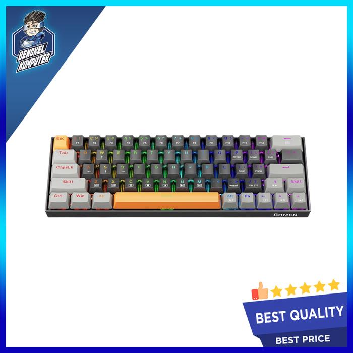Gambar KEYBOARD GAMING GAMEN TITAN III GREY BLACK dari bengkelkomputerptk undefined Tokopedia