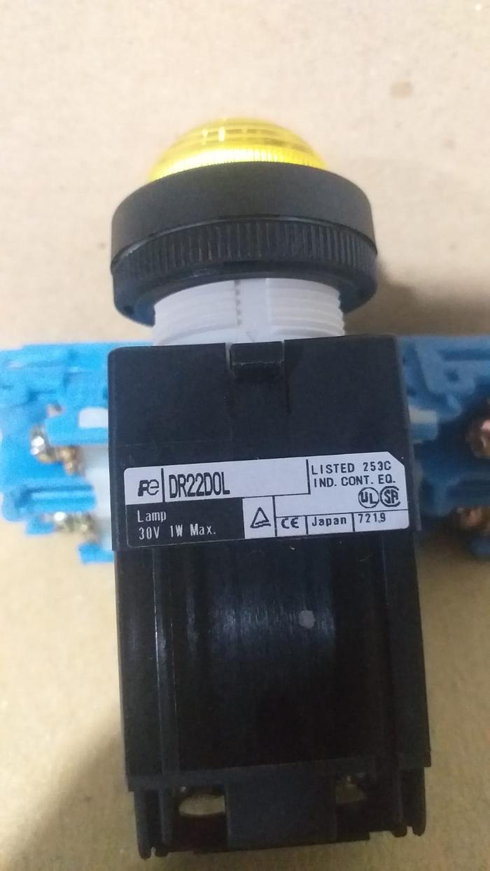 Gambar FUJI PUSH BUTTON,PILOT LAMP,SELECTOR,CONTAC BLOCK - DR22-DOL-Y dari Autotek Jaya Abadi undefined Tokopedia