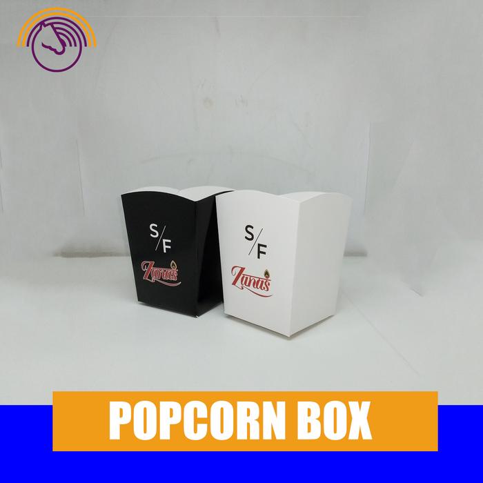 Gambar Tray popcorn box - kotak popcorn Custom Cetak - Zanas dari Embossindo Utama undefined Tokopedia