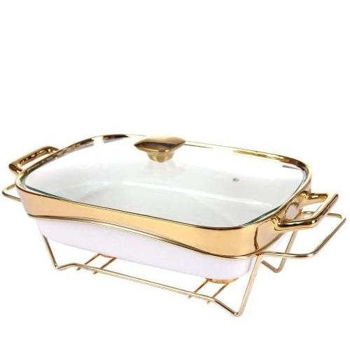 Gambar Food Warmer Gold 15 inch Keramik Mewah Home Line - Gold_Polos dari TOKO MEGA RIA NEW undefined Tokopedia