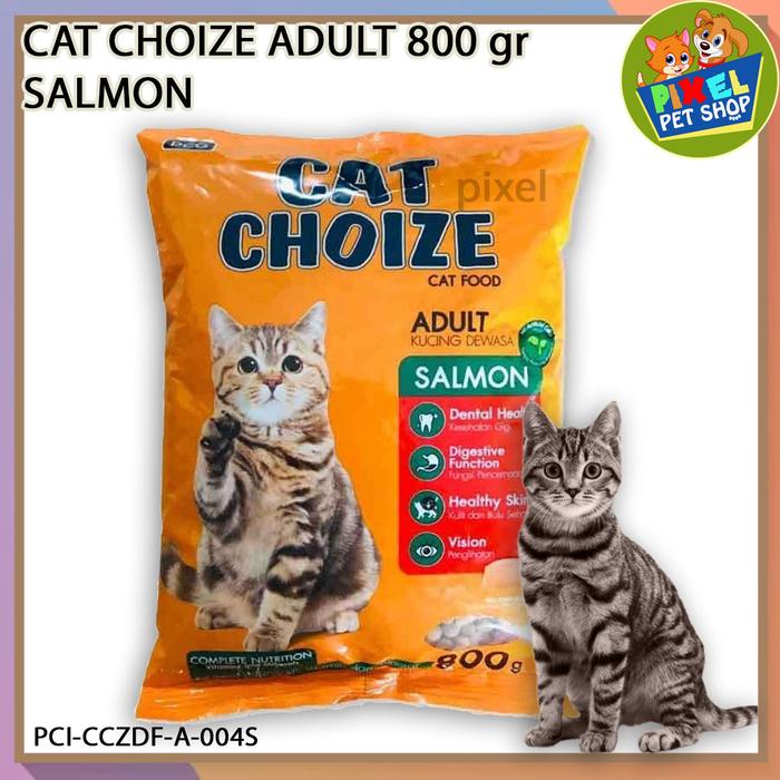 Gambar Cat Choize 800 gr Adult Dry Food, Makanan Kering Kucing Dewasa - SALMON dari Pixel Pet shop undefined Tokopedia
