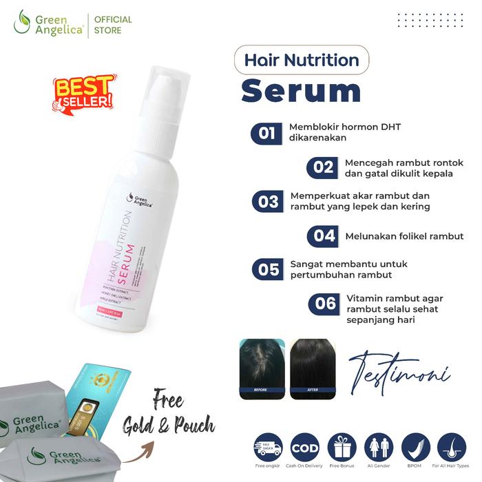 Gambar Green Angelica Hair Tonic Obat Penumbuh Rambut - Hair Serum dari Green Angelica Care undefined Tokopedia