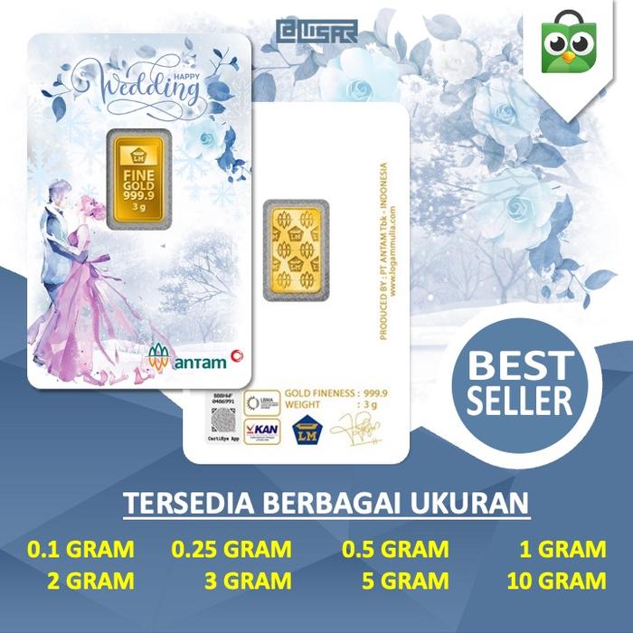 Gambar LM Logam Mulia Emas Antam 10 gram gr Kado Pernikahan Wedding Gift - Fall Season, 0.1 gr dari Altisar Gift Shop undefined Tokopedia