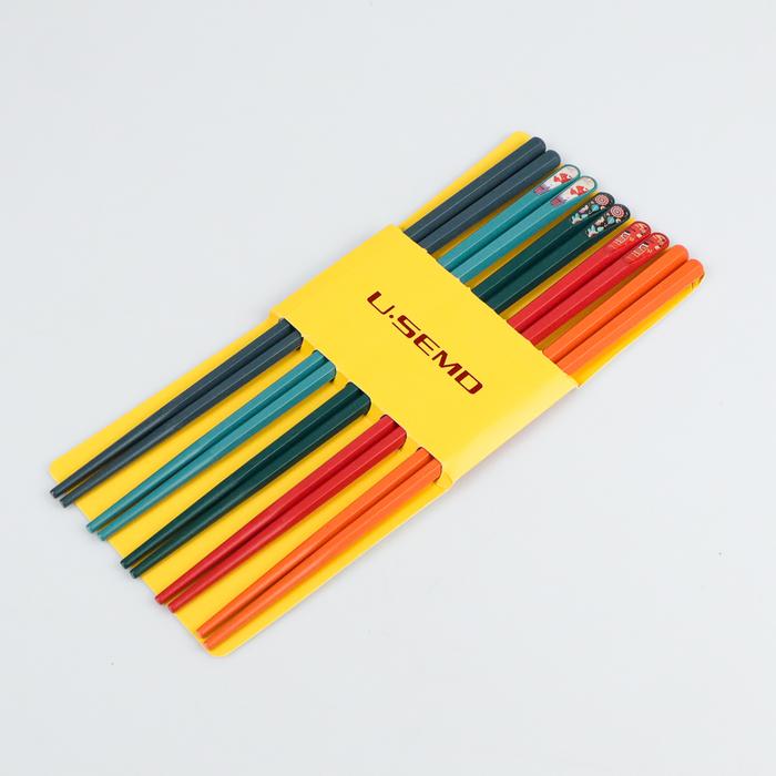 Gambar Sumpit Makan Japanese Style Set 5 Pasang Bahan Metal - Mix-Warna dari UniK UniQ Product undefined Tokopedia