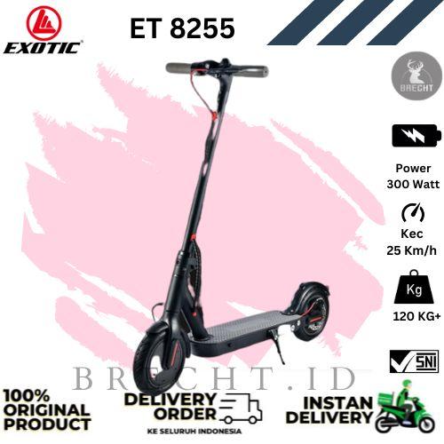 Gambar Scooter Listrik EXOTIC ST-8255 By Pacific - Hitam dari BRECHT.ID OFFICIAL STORE undefined Tokopedia