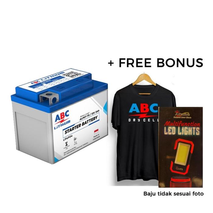 Gambar ABC Lithium Aki Motor 12V 3AH , 6AH Original Garansi Resmi - 3AH dari Gottemall Store undefined Tokopedia