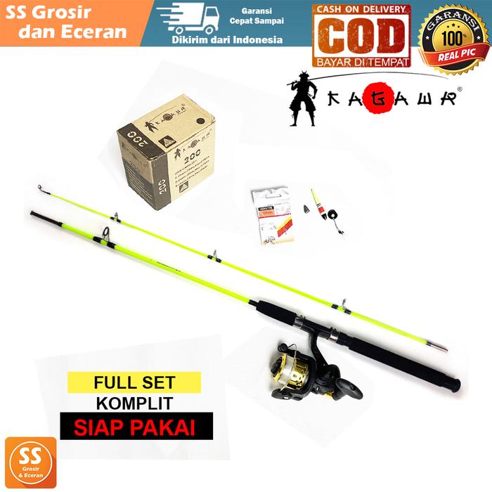 Gambar SET PANCING LENGKAP SAMBUNG DUA REEL KAGAWA dari Ramai Pancing undefined Tokopedia