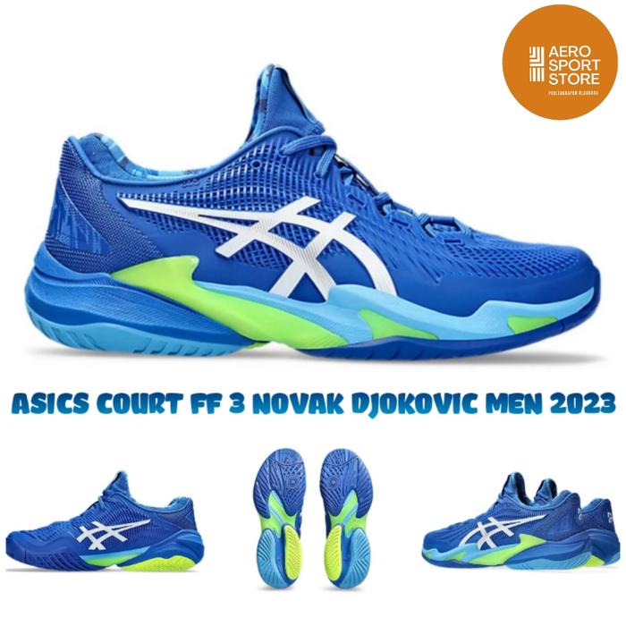 SEPATU TENIS ASICS COURT FF NOVAK DJOKOVIC MEN 2023 Biru, 46 (29  cm) di Aero Sport Tenis Store Tokopedia