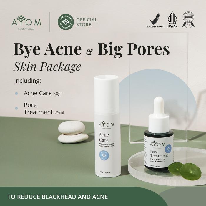 Gambar Bye Acne & Big Pores Package dari AYOM Skin undefined Tokopedia