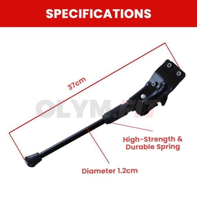 Gambar Standar Parkir Samping Sepeda MTB Road Bicycle Akesoris Sepeda - Fixed 37cm dari OLYMFIT_NEW undefined Tokopedia