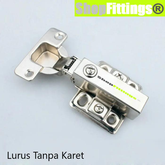 Gambar Engsel Sendok Jumbo Hidrolik Pintu Lemari Dapur Lurus 1/2 Bengkok Full - 188 Lurus dari Shop Fittings undefined Tokopedia