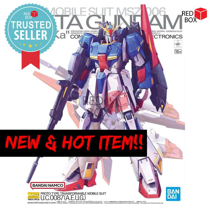 Gambar MG Zeta Gundam Ver Ka Bandai Original Gunpla 1/100 Master Grade Z dari redbox corner undefined Tokopedia