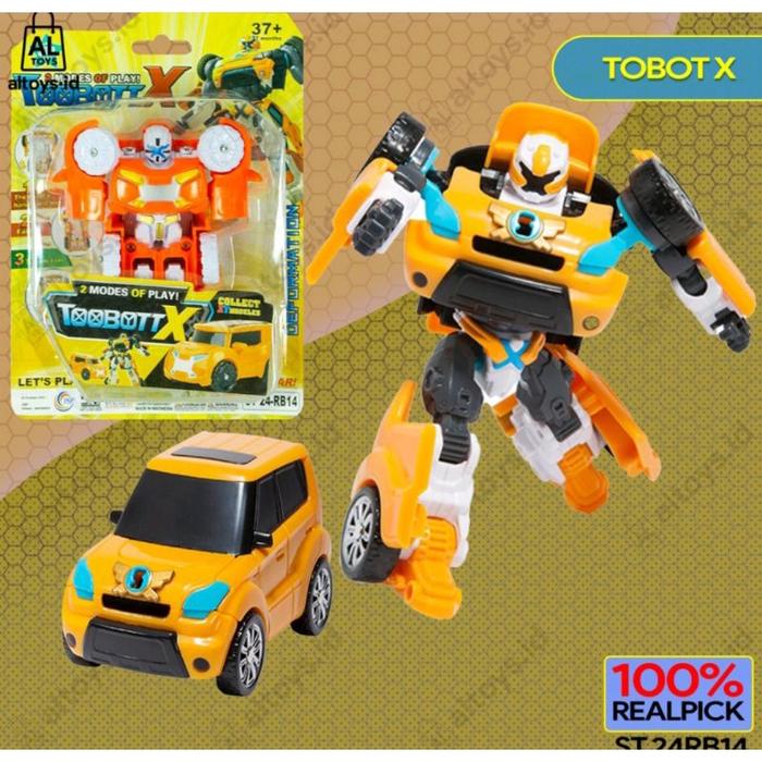 Jual mainan mobil jadi robot toobot transformasi 2n1 - toboot mini x ...