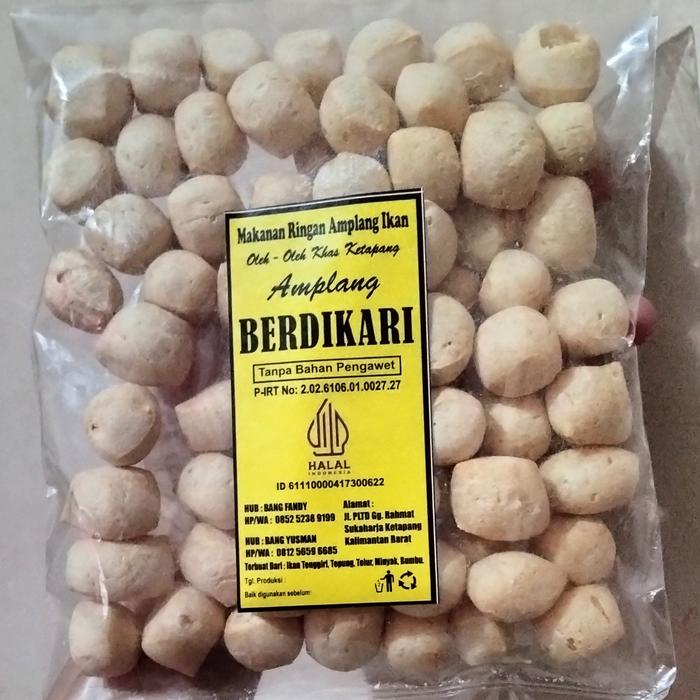 Gambar Amplang Berdikari / Oleh Oleh Khas Pontianak / Getas Ikan Tenggiri dari Kalbarshop Pontianak undefined Tokopedia