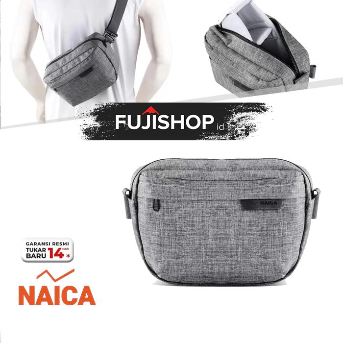 Gambar Naica Carmel Tas Selempang Kamera Sling Bag - Light Grey dari FUJISHOPid undefined Tokopedia