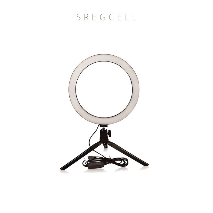 Gambar ring light 26cm + tripod mini / lampu rias beauty vloger 3 mode - 16CM+TripodMini dari SREGCELL undefined Tokopedia