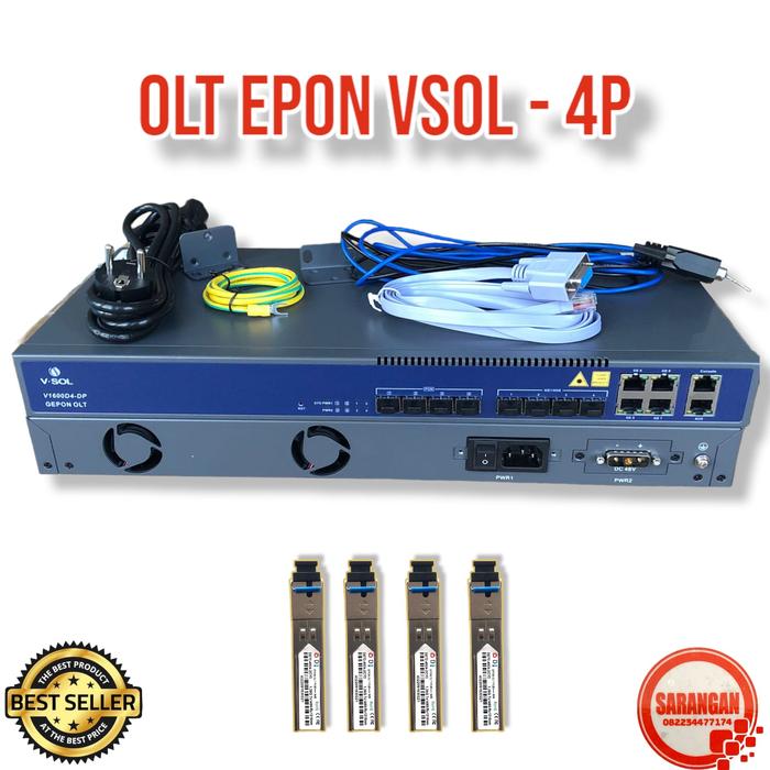 Gambar VSOL OLT EPON 4/8 PON - 4 PORT, OLT+4SFP(7dB) dari Sarangan Vision undefined Tokopedia