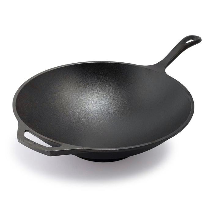 Gambar Panci Wajan kuali cast iron Wok 30 cm 12 inch BEST SELLER AMAZON - GagangPreseason dari Cast iron Indonesia undefined Tokopedia