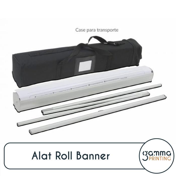 Gambar Custom Cetak Roll Banner / Tripod Spanduk / Stand Benner Toko Wisuda - Alat Saja, 60x160cm dari Gamma Printing undefined Tokopedia