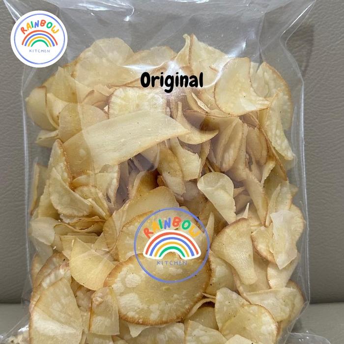 Gambar Kripik Singkong Original Asin - 200 gram dari Rainbow-Kitchen undefined Tokopedia