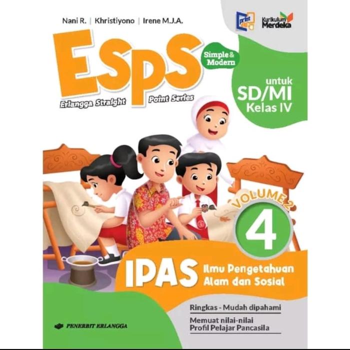 Gambar esps ipas kelas 4 volume 2 penerbit Erlangga kurikulum merdeka dari Zakirbook undefined Tokopedia