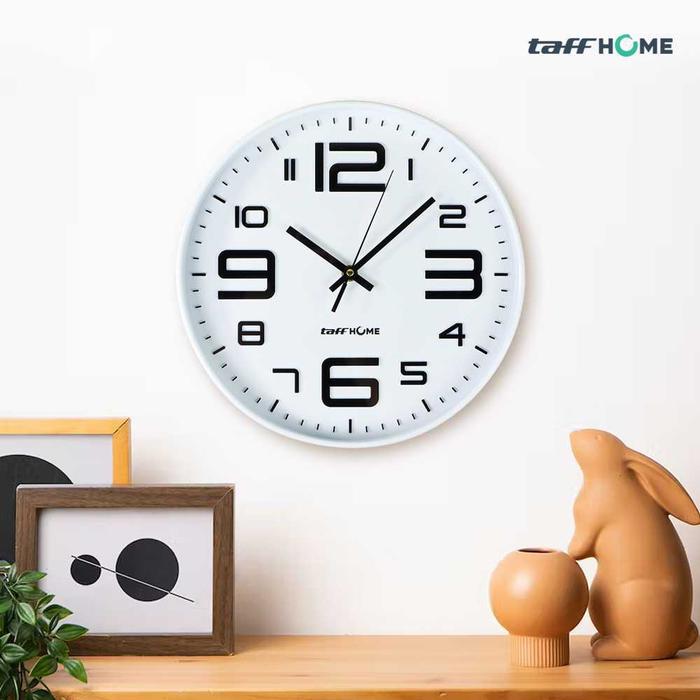 Gambar Jam Dinding Bulat Quartz Creative Design Modern Elegan Estetik Silent - Putih dari Paringgo Shop undefined Tokopedia