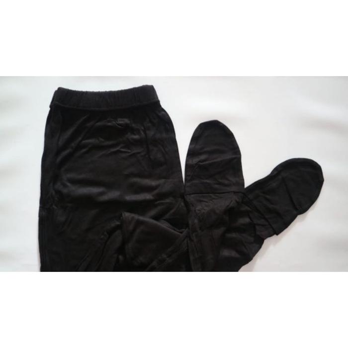 Gambar Legging Wudhu Kaos Rayon Premium Celana Legging Wanita Adem Jumbo XL - Black, Standar dari LARISH STORE undefined Tokopedia