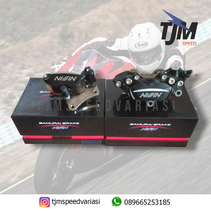 Gambar Paket Kaliper Nissin Samurai 4P 4P Black + 2P P2 Black Ninja R/R dari Tjmspeed undefined Tokopedia