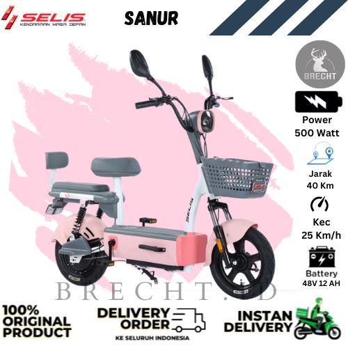 Gambar Sepeda Listrik Selis SANUR E Bike New Model 500 Watt - Pink dari BRECHT.ID OFFICIAL STORE undefined Tokopedia
