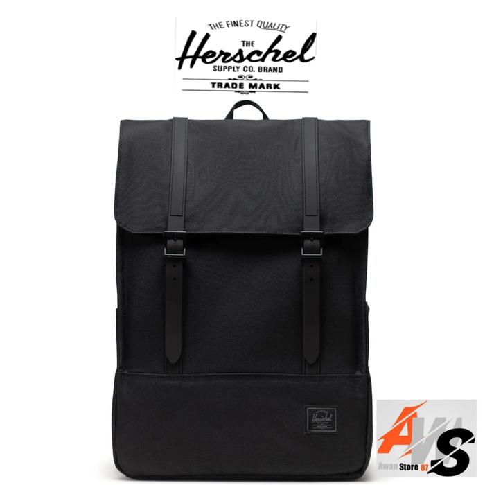Gambar HERSCHEL SURVEY BACKPACK-BLACK TONAL-(17,5L)-BAG-US dari AWS Style undefined Tokopedia