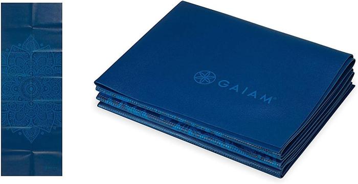 Gambar GAIAM Foldable Yoga Mat 2 mm / matras lipat / travel - blue sundial dari Infinity Store id undefined Tokopedia