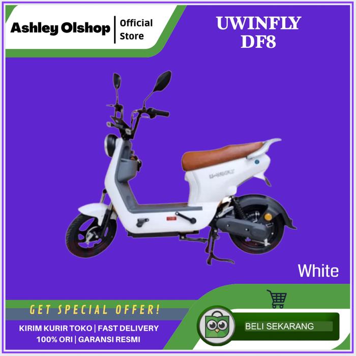 Gambar Sepeda Listrik Uwinfly DF8 Dragonfly 8 Uwinfly DF 8 White [ORI RESMI] dari Ashley Olshop Official Store undefined Tokopedia