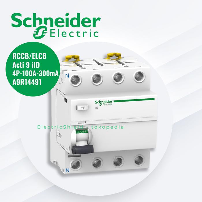 Gambar RCCB/ELCB 300mA 4P 25A/40A/63A/80A/100A type AC - 100A dari Electric Shield undefined Tokopedia