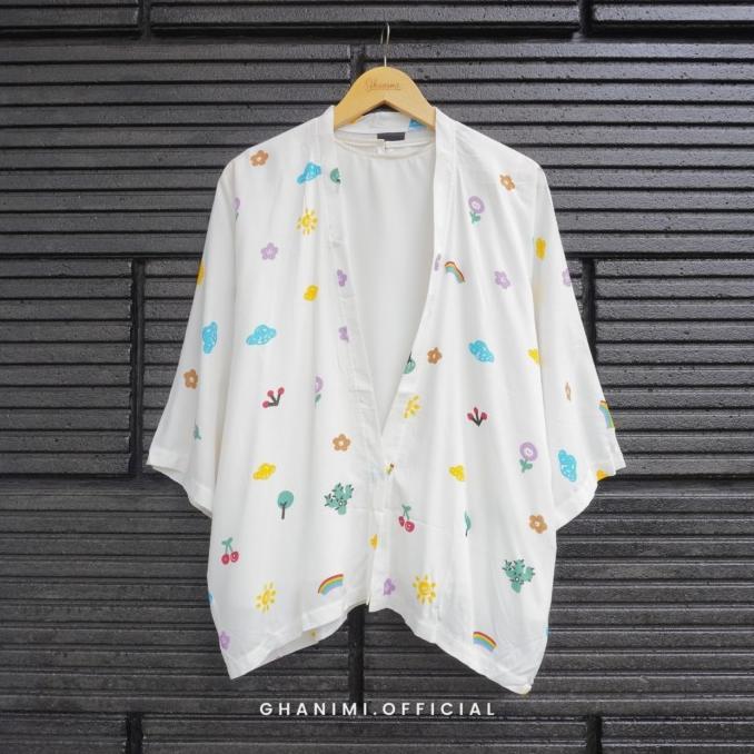 Gambar Terlaris Ghanimi - Giolla Outer / Kardigan Motif - Broken White, All Size dari ismawan sukmo undefined Tokopedia