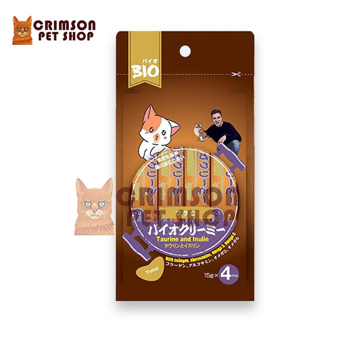 Gambar Bio Creamy Cemilan/Snack Kucing Liquid 60gr - Tuna dari Crimson Petshop undefined Tokopedia