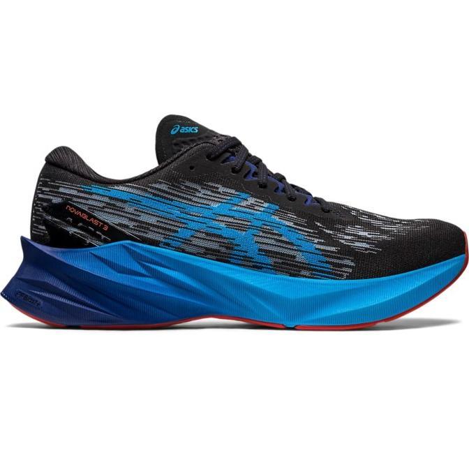 Gambar Ready stok Asics NOVABLAST 3 Mens Road Running Shoes - Black/Island - US 9 dari AZUFFA undefined Tokopedia
