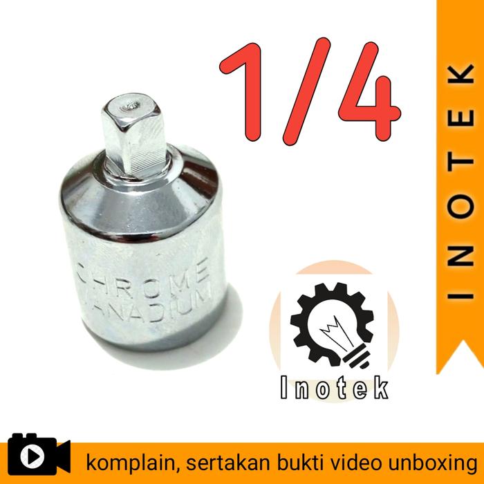 Gambar Kunci Sok T Socket Wrench Rotary Handling Handle Pegangan putar - Adapter 1/4 dari Inotek undefined Tokopedia