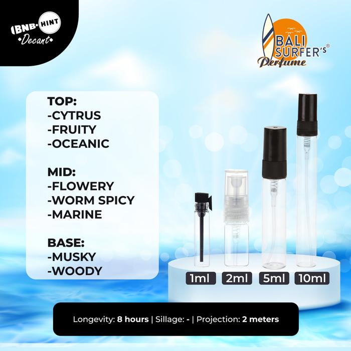 Gambar Decant Parfum Bali Surfers Perfume BSP Share In Jar / Tester Original - Blue Point, 2 ml dari BNB HINT undefined Tokopedia