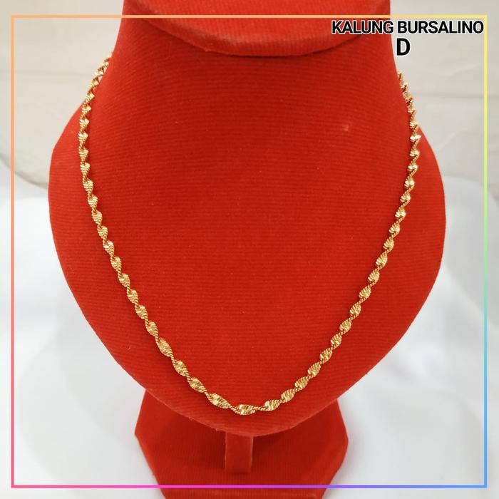 Gambar Kalung dewasa polos variasi tanpa liontin perhiasan lapis emas KL 150 - D, 45cm dari Goodjewelry undefined Tokopedia