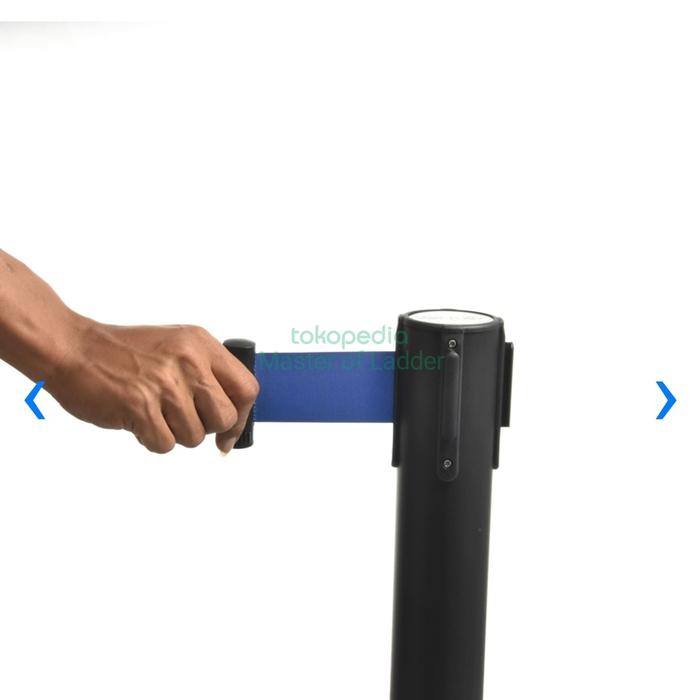 Gambar Krisbow Handrail Tiang Pembatas Antrian Steel Hitam 1.5 Mtr Anti Gores - Biru dari Master of Ladder undefined Tokopedia